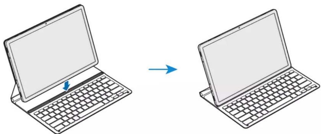 SAMSUNG Book Cover Keyboard Slim - Anschlieben der Tastatur - 2
