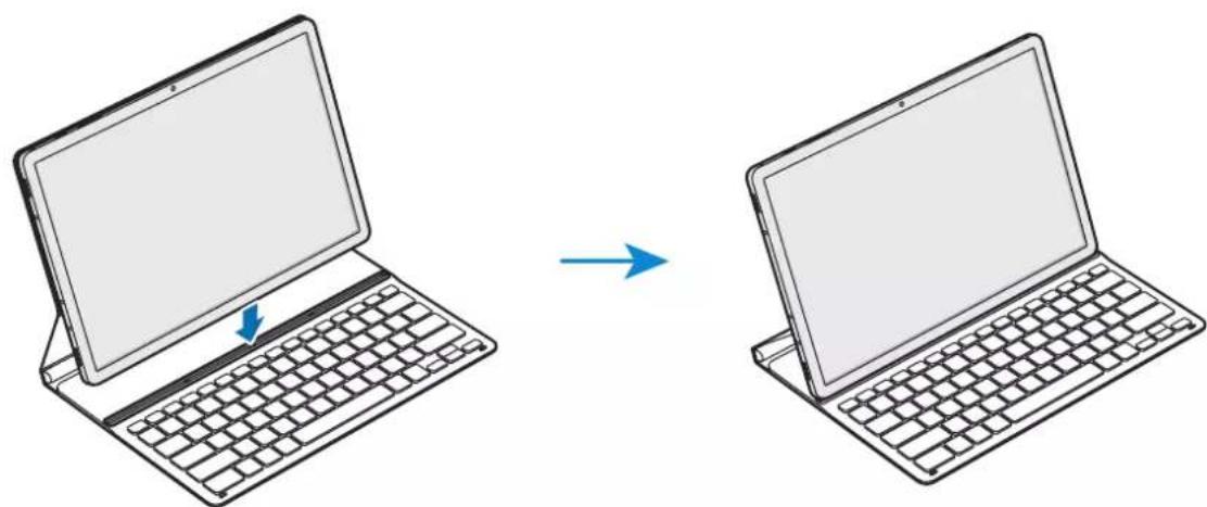 SAMSUNG Book Cover Keyboard Slim - Connecting the keyboard - 2
