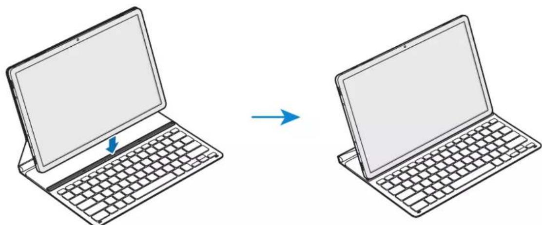 SAMSUNG Book Cover Keyboard Slim - Connecting the keyboard - 2
