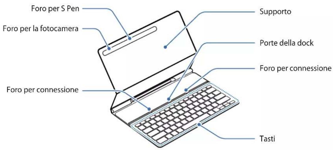 SAMSUNG Book Cover Keyboard Slim - Componenti del dispositivo - 1