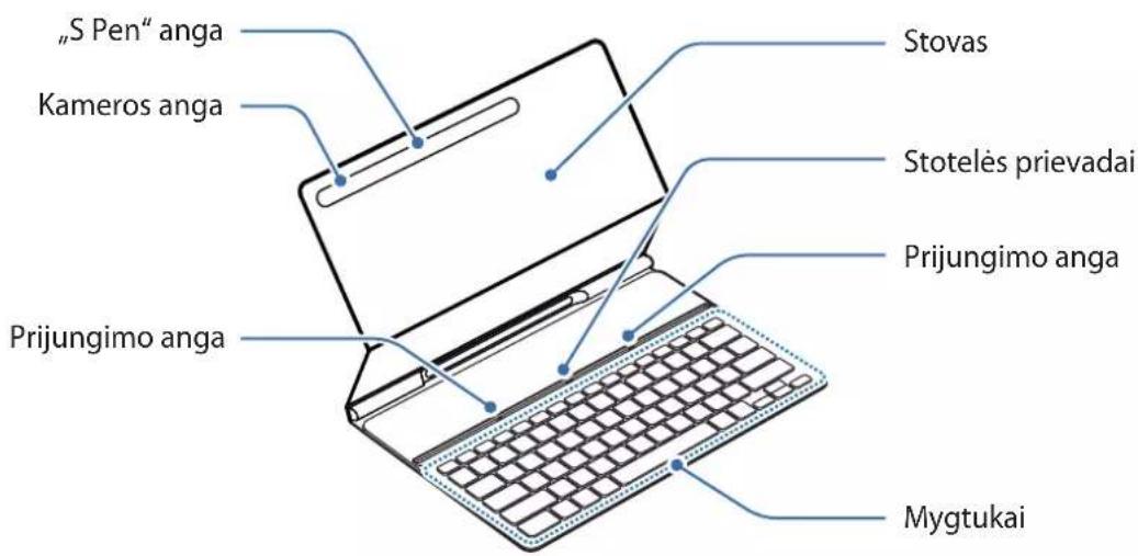 SAMSUNG Book Cover Keyboard Slim - lrenginio komponentai - 1
