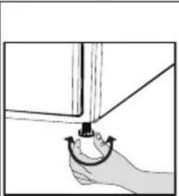 BEKO 501032CH - Regolazione dei piedini. - 1