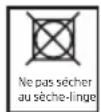 BEKO 600872CH - Linge pas adapté à un séchage en machine - 1