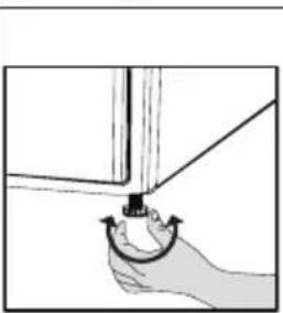 BEKO 600872CH - Regolazione dei piedini. - 1