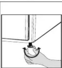 BEKO 500732CH - Regolazione dei piedini. - 1
