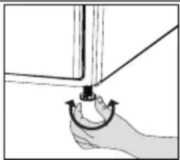 BEKO 500732CH - Réglage des pieds - 1