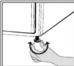BEKO 500952CH - Réglage des pieds - 1