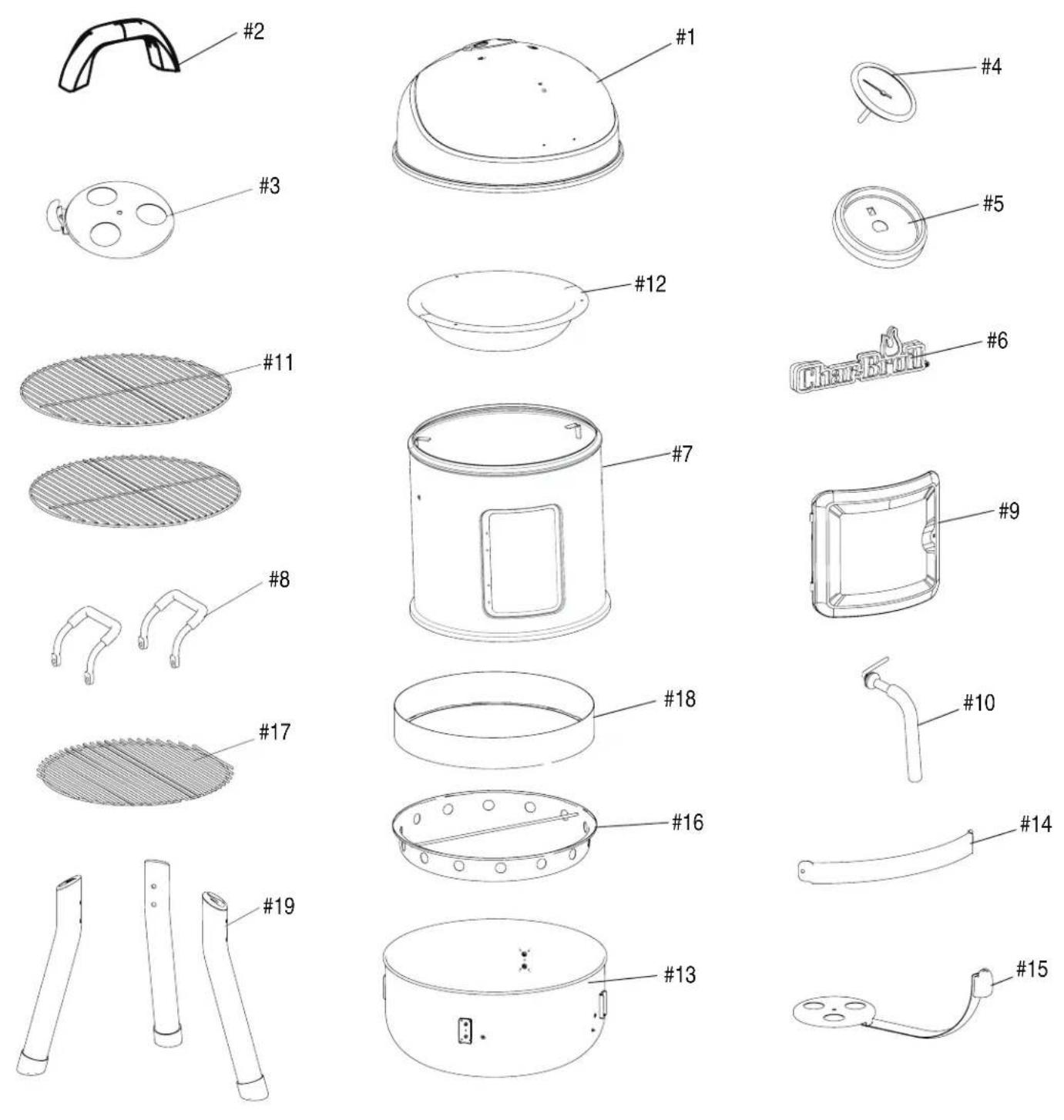 CHAR BROIL 18202075 - TABLE DES MATIÈRES - 1