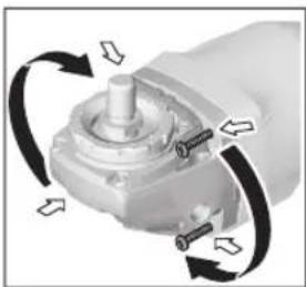 BOSCH GWS 18V15 S Professional - Rotating the Machine Head (GWS 18V-15 C) - 1