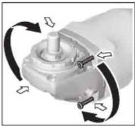 BOSCH GWS 18V15 S Professional - Obracanie głowicy przekładni (GWS 18V-15 C) - 1