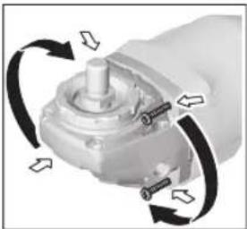 BOSCH GWS 18V15 S Professional - Rotirea capului angrenajului (GWS 18V-15 C) - 1