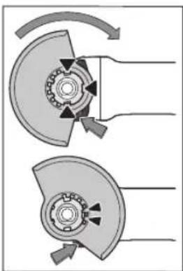 BOSCH GWS 18V15 S Professional - Schutzvorrichtung montieren - 1