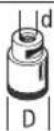 BOSCH GWS 18V15 S Professional - D b d [ot/min] [m/s] - 2