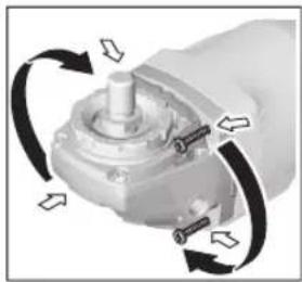 BOSCH GWS 18V15 S Professional - Girar la cabeza del engranaje (GWS 18V-15 C) - 1