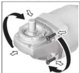 BOSCH GWS 18V15 S Professional - Reduktoriaus galvutės pasukimas (GWS 18V-15 C) - 1