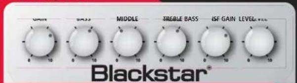 GAIN BASS MIDDLE IRGBLE BASS ISF GAIN LEVEL VEL 0 10 0 10 0 10 0 10 0 10 0 10 0 10 Blackstar®
