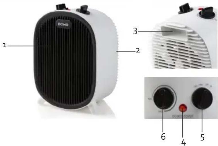 DOMO DO7325F - PARTS - 1