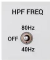 SE Electronics RNT - Commutateur HPF FREQ - 2