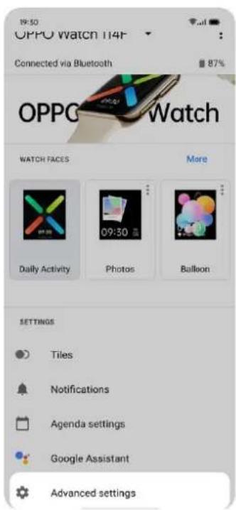 OPPO WATCH 46mm - Désappairer OPPO Watch - 1