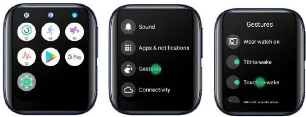 OPPO WATCH 46mm - Utilisation tactile - 7