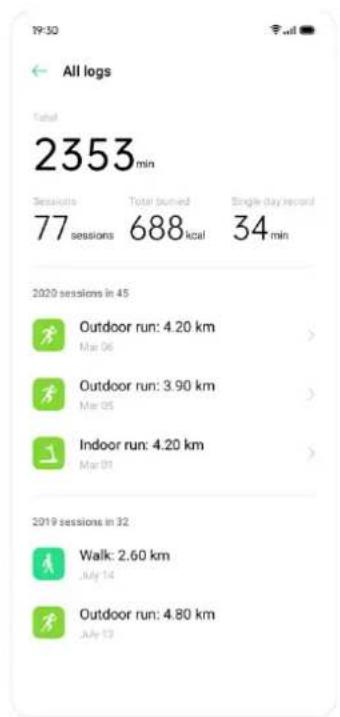 OPPO WATCH 41mm - Analyse de donné es sportives - 2