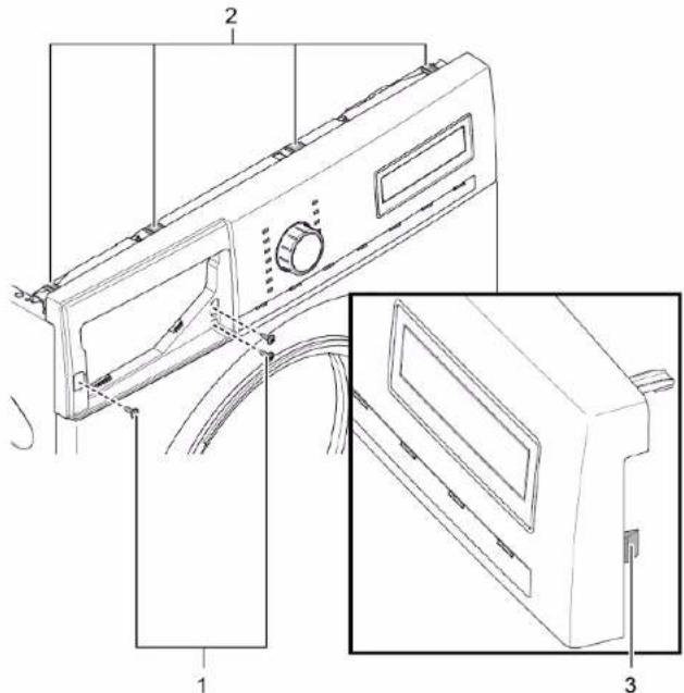 SIEMENS WM14UQ41FG - Fascijas panela nonem'sana - 1