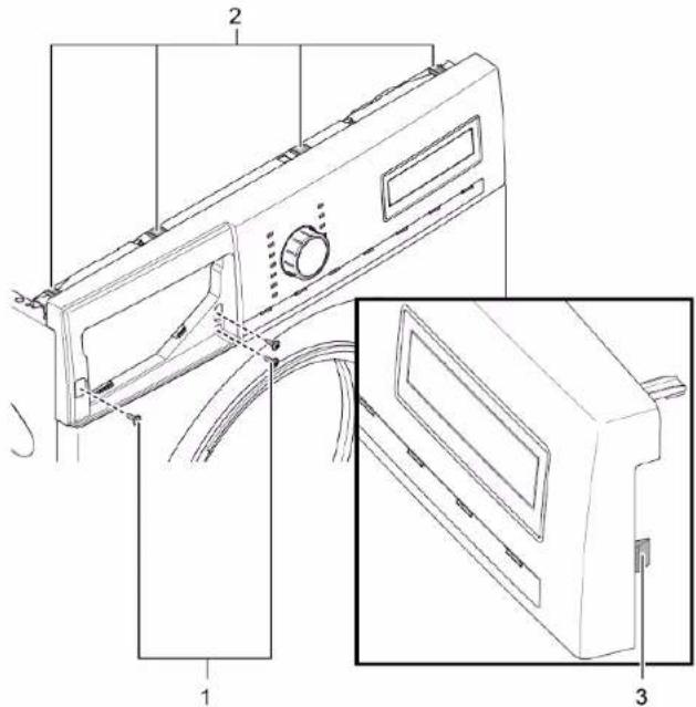 SIEMENS WM14UQ41FG - Valispaneeli eemaldamine - 1