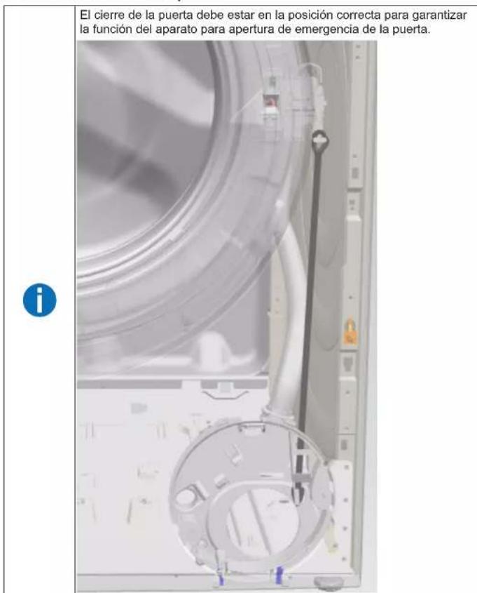 SIEMENS WM14UQ41FG - Montar el cierre de la puerta - 1