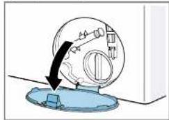 SIEMENS WM14UQ41FG - Pumpun suojuksen poistaminen - 1