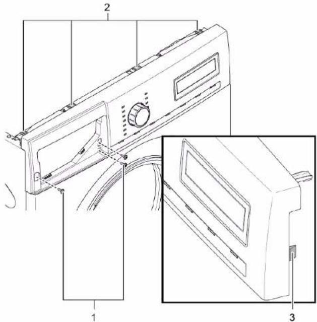 SIEMENS WM14UQ41FG - Remover o painei dos comandos - 1