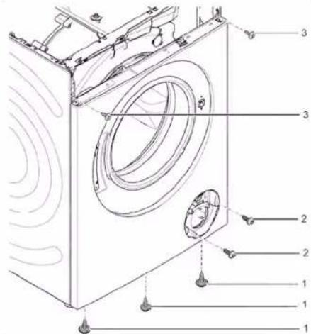 SIEMENS WM14UQ41FG - Priekinio skydo nuemimas - 3
