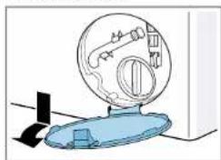 SIEMENS WM14UQ41FG - Removing pump cover - 2