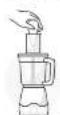 MAGIC BULLET Kitchen Express - Utilisation de l'appareil : disque de découpe / effilochage. - 5