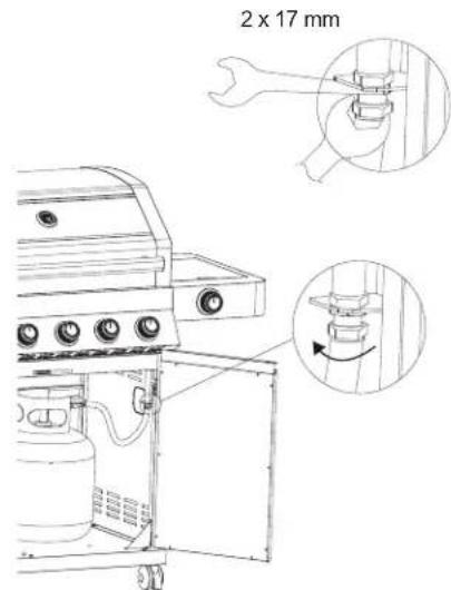 Rösle Videro G2S Vario - B) Montage des Schlauchs - für BE, DK, ES, FI, NL, NO, SE, FR, GB, IE, IT, LU - 2