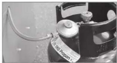 Rösle Videro G2S Vario - Gasflesopstelling buiten de onderkast - 1