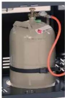 Rösle Videro G2S Vario - Inbouw van de gasfles in de onderkast - 2