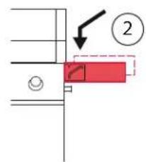 Rösle Videro G2S Vario - Piegare il ripiano laterale verso l'alto / Accoppiare l'alimentazione del gas (prima della messa in funzione) - 2