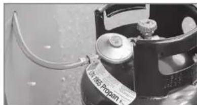 Rösle Videro G2S Vario - Gasflaschenaufstellung außerhalb des Unterschranks - 1