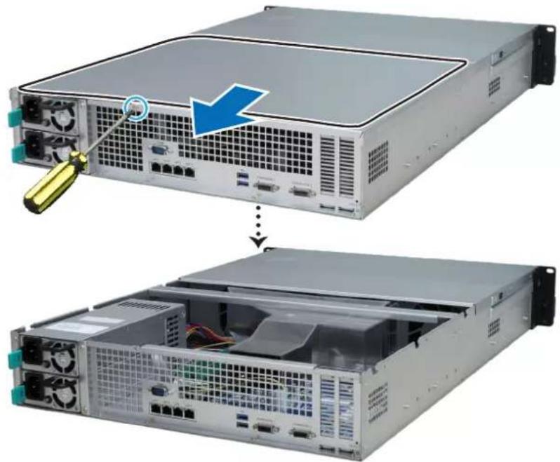 SYNOLOGY RackStation RS3621RPXS - Pour installer le module de RAM - 1
