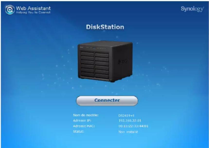 SYNOLOGY DiskStation DS2419+II - Installation de DSM avec Web Assistant - 1