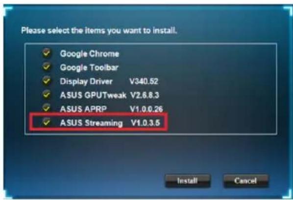ASUS GPU Tweak II - Installation d'ASUS Streaming sous Windows8 / 7 / Vista (versions 32 et 64 bits) - 2