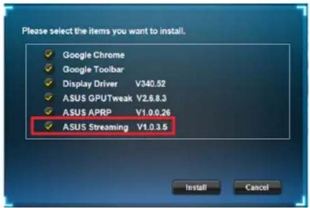 ASUS GPU Tweak II - 在 Windows ^® Vista 與 Windows ^® 8.1/8/7(32/64 bit)中安裝華碩 Streaming - 2