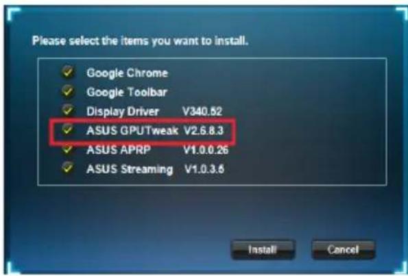 ASUS GPU Tweak II - Instalace nástroje ASUS GPU Tweak v operačním systému Windows® Vista / Windows® 8.1 / 8 /7 (32/64 bitů) - 2