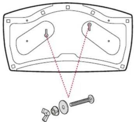 LG 32LT340HBUA - Attaching the TV to a desk - 3