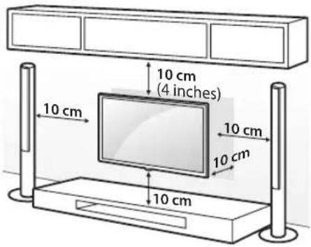 LG 32LT340HBUA - Mounting on a Wall - 1