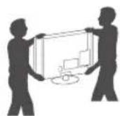 LG 32LT340HBUA - Lifting and Moving the TV - 3