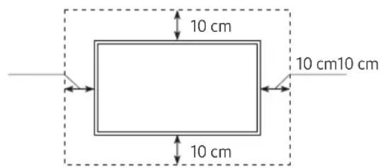 SAMSUNG QE65Q90RATXXU - Garantire un'adeguata ventilazione al televisore - 2