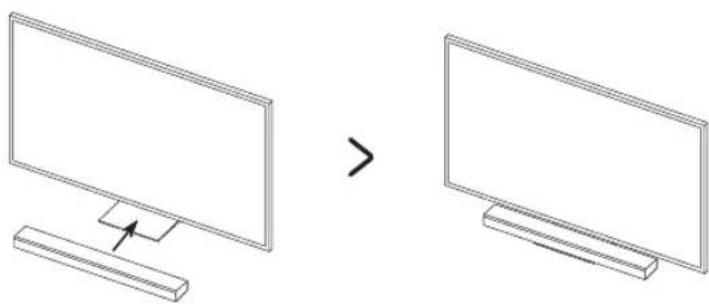 SAMSUNG QE65Q90RATXXU - Installazione di una barra audio (venduta separatamente) - 2