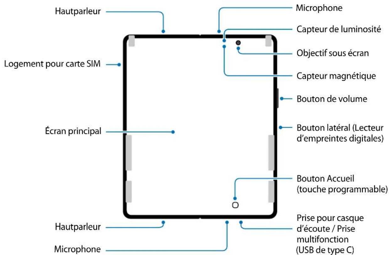 SAMSUNG Galaxy Z Fold 3 5G - Déplié - 2