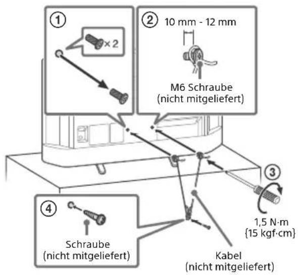 SONY KD32W804 - Verhinderung des Umkippens - 1